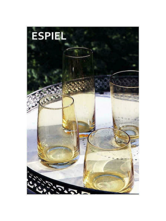 Espiel Light Σετ Ποτήρια Νερού από Γυαλί Μελί 6τμχ