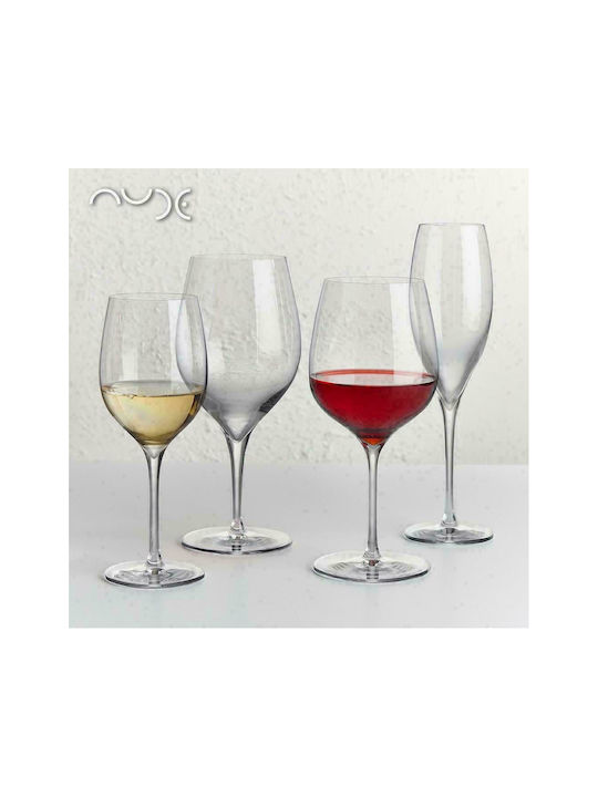 Espiel Nude Refine Set of Glasses for Red Wine made of Glass Stemmed 610ml 6pcs