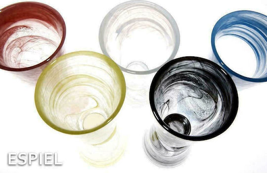 Espiel Atlas Alabaster Pahar Pentru Apă Din Sticlă Negru 270ml