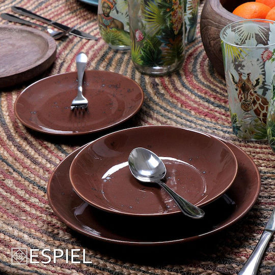 Espiel Coffee Porcelain Dinnerware Set 18pcs