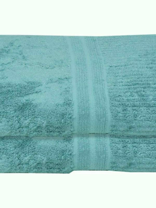 Anna Riska Handtuch Modal 424581 30x50cm. 5 Aqua Blue Gewicht 600gr/m²