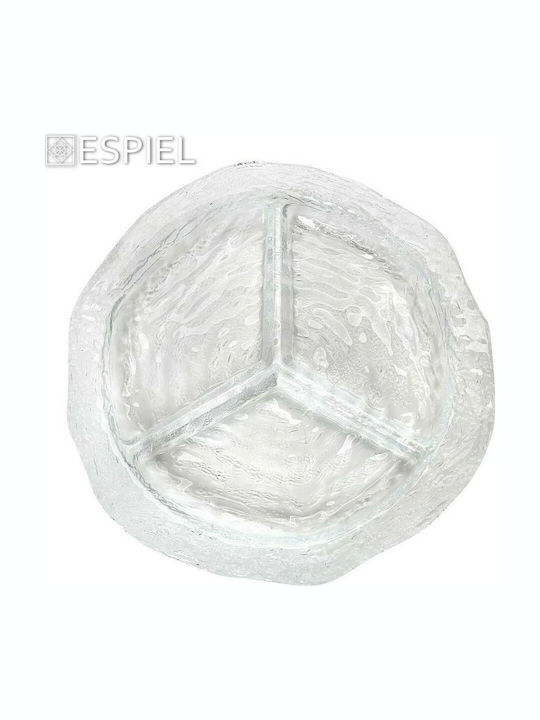 Espiel Anna Glas Ordnungshüter 3 Schlitze Transparent Ø34cm 1Stück