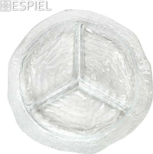 Espiel Anna Glas Ordnungshüter 3 Schlitze Transparent Ø34cm 1Stück