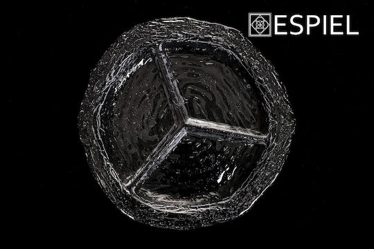 Espiel Anna Γυάλινη Ορντεβιέρα 3 Θέσεων Διάφανη Ø34cm