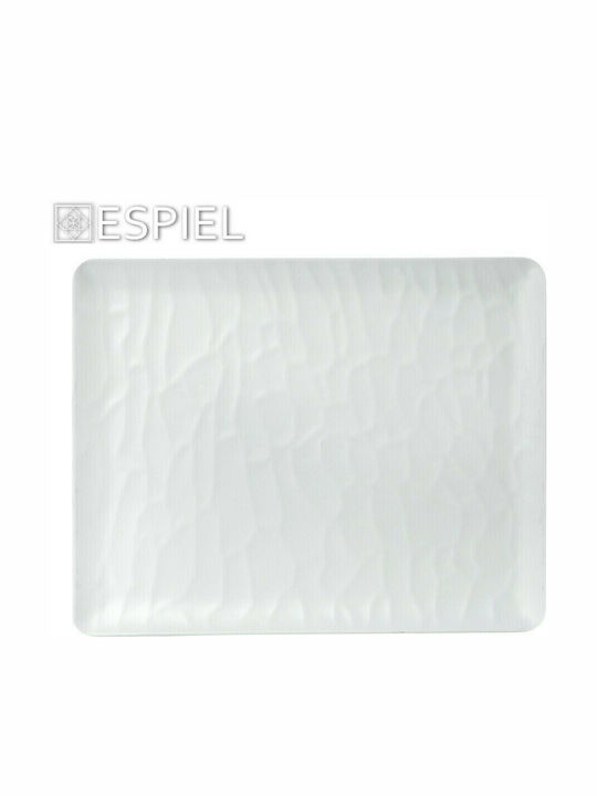 Espiel Wavy Matte Πιατέλα Σερβιρίσματος Ορθογώνια Πλαστική Λευκή 32.5x26.5εκ. 2τμχ Espiel Wavy Matte Πιατέλα Σερβιρίσματος Ορθογώνια Πλαστική Λευκή 32.5x26.5εκ. 2τμχ
