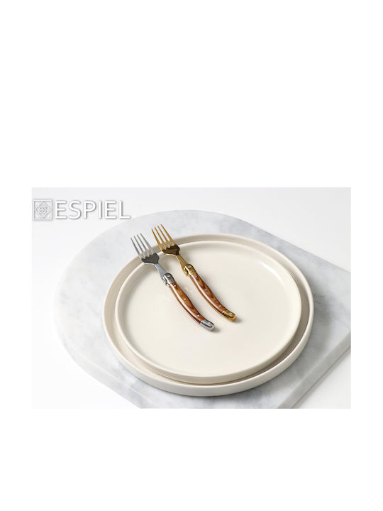 Espiel Antique Cut Set of Forks Table Gold - Brown 20.5cm 12pcs