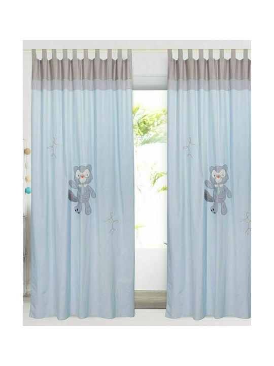 Das Home Kids Tab Top Curtain 6462 Light Blue 420142606462 140x260cm