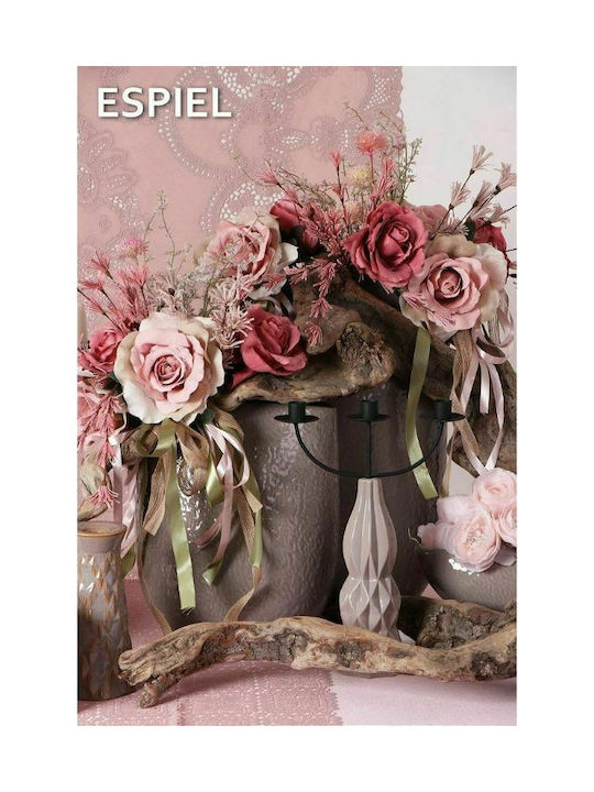 Künstlicher dekorativer Zweig Rosa 44cm Espiel