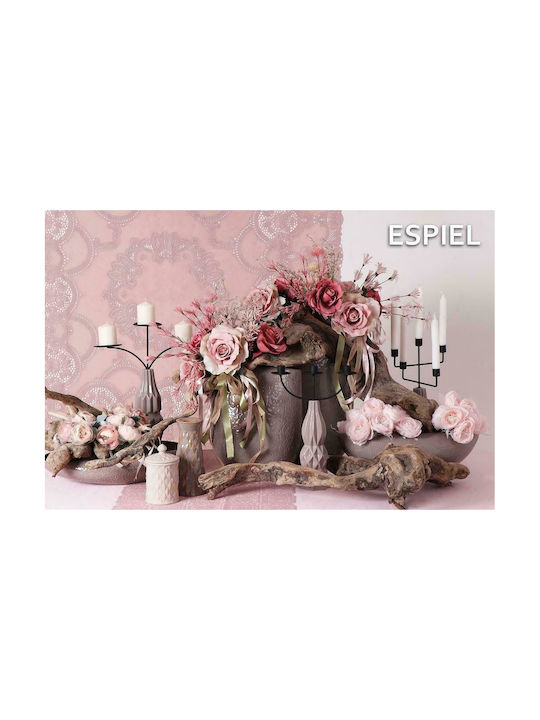 Künstlicher dekorativer Zweig Rosa 44cm Espiel