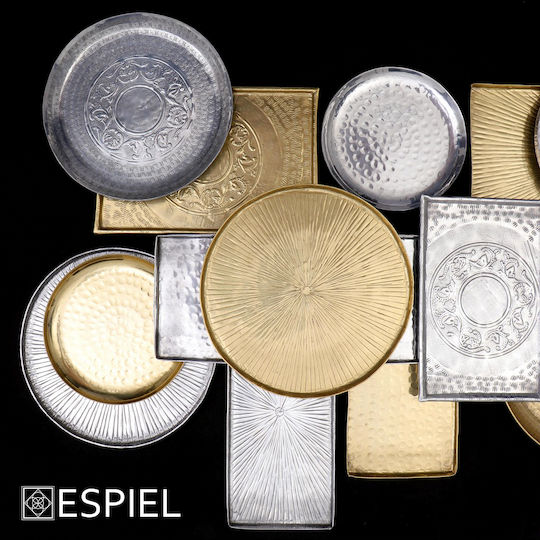 Espiel Διακοσμητικός Δίσκος Aluminium Aluminium Servierplatte Gravur 29x321x1cm Rechteckig 32.1x29x1cm 1Stück