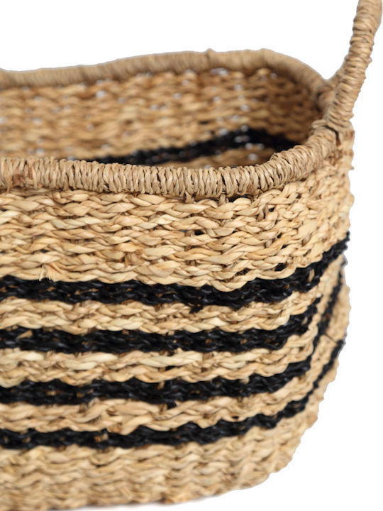 Soulworks Hollie Decorative Basket Wicker with Handles Brown 37x29x34cm