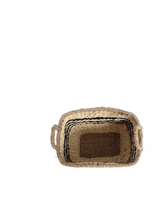 Soulworks Hollie Decorative Basket Wicker with Handles Brown 32x25x31cm