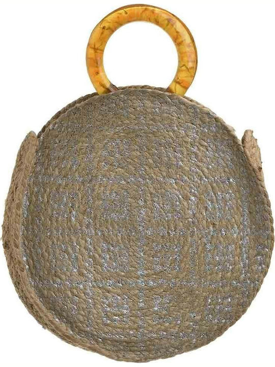 Ble Resort Collection Wicker Beach Bag Silver Ble Resort Collection Wicker Beach Bag Silver