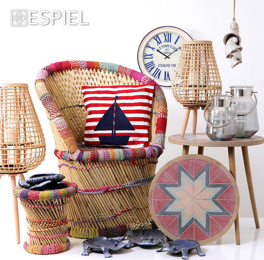 Espiel Krabbe Dekorative Platte Keramik Blau 1Stück 25x21x8cm