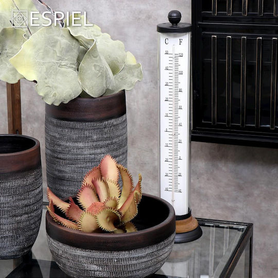 Espiel Decorative Bowl Ceramic Gray 28x28x13cm
