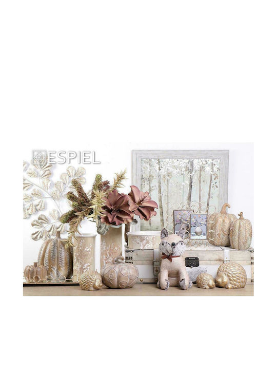 Espiel Autumn Decorative Bowl Ecru 24x24x9cm