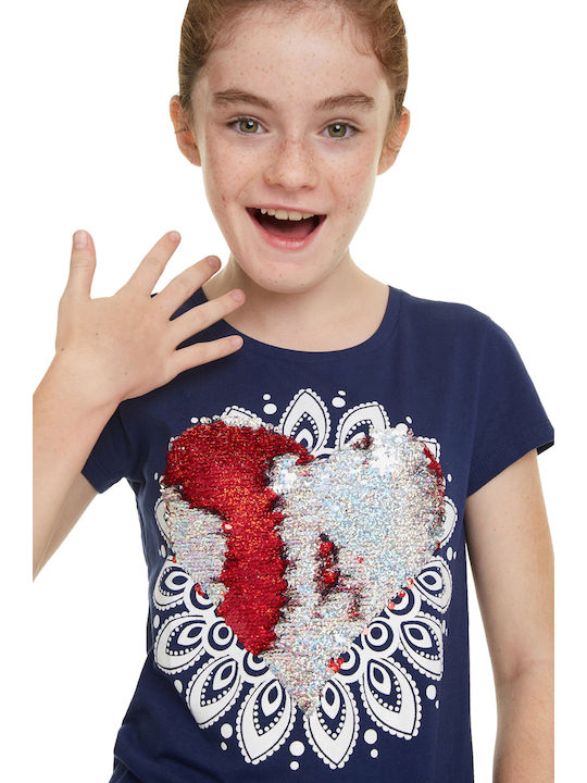 Kids' T-shirt Navy Blue Dover