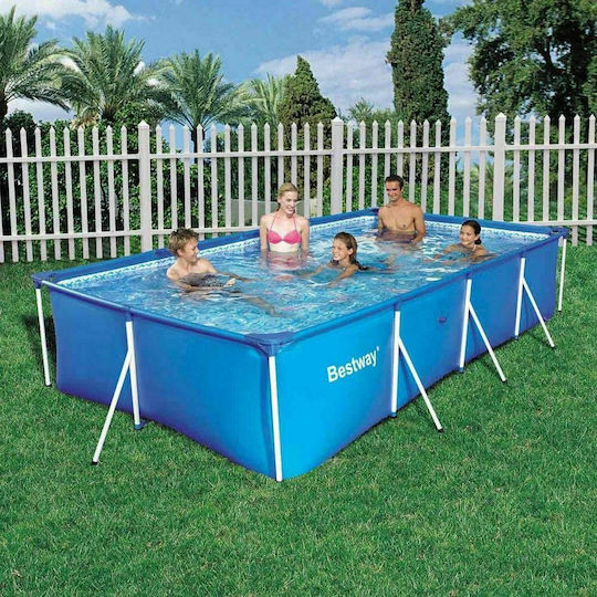 Bestway Πισίνα 5700lt με Μεταλλικό Σκελετό 400x211x81εκ. Μπλε