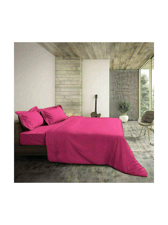 Beauty Home 1850 Set Pillowcases Oxford Fuchsia 50x70cm 1850MΞ-Fuchsia