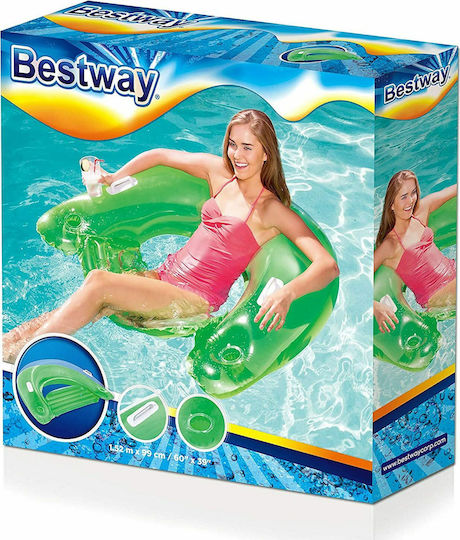 Bestway Aufblasbarer Sessel mit Griffen Grüne 99x99cm