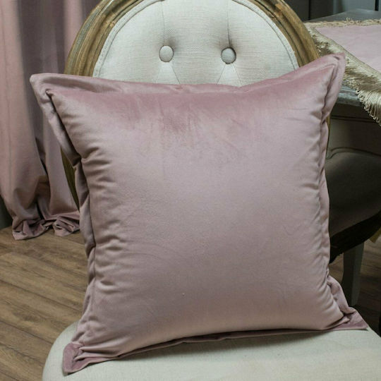 Teoran Μαξιλάρι Καναπέ Velvet 12 Purple 45x45εκ.