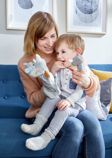 Haba Rhino Kälber Handpuppen Set