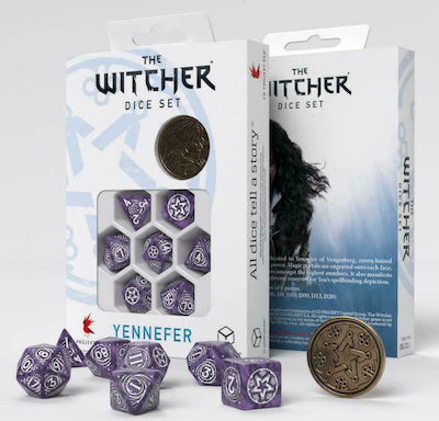 Q Workshop The Witcher Dice Set Yennefer - Lilac and Gooseberries