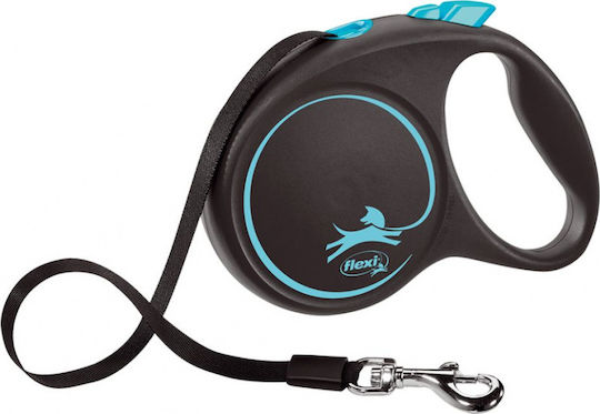 Flexi Foldable Dog Leash Lead Strap Design L Tape in Light Blue Color 5m up to 50kg