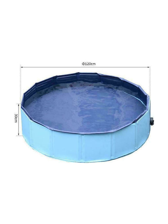 Pawhut Dog Toy Pool Blue 30cm