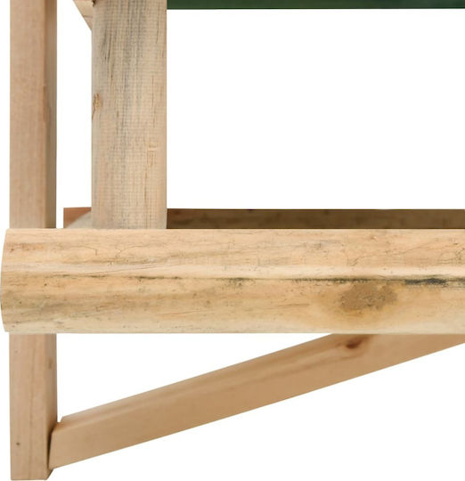 vidaXL Alimentator Păsări Alimentator Păsări din Lemn Masiv 35x29.5x21 cm
