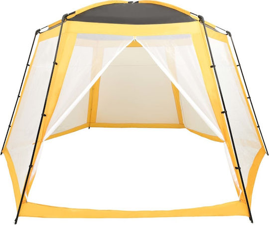 vidaXL Pool-Sonnenschutz Poolabdeckung Gelb 500x433x250 cm Stoff 500x433cm 1Stück
