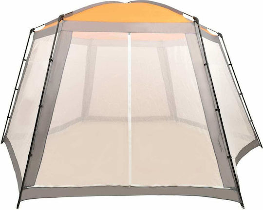 vidaXL Pool-Sonnenschutz Poolabdeckung Grau 660x580x250 cm Stoff 660x580cm 1Stück