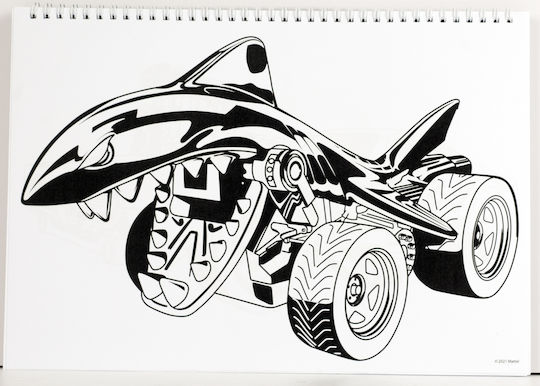Gim Drawing Pad Hotwheels Twinmill Twinmill 1pcs