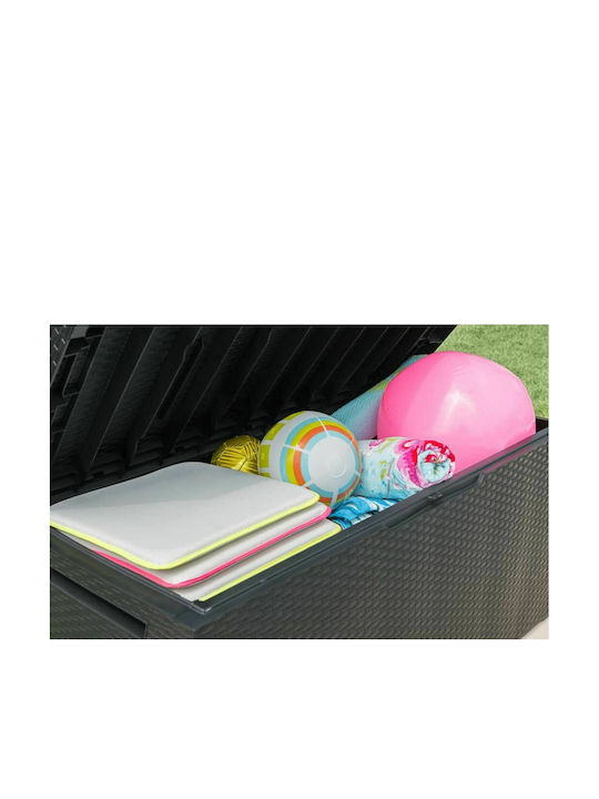 Keter Outdoor Storage Box Capri 302lt Gray L123xW53.5xH57cm