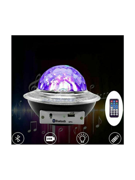 Led Παιδικό Φωτιστικό Projector Ufo με Προβολή Σχεδίων Πολύχρωμο