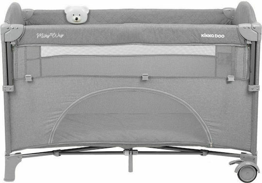 Kikka Boo Milky Way 2020 Playpen 2 Levels with Mattress Gray 125x65cm