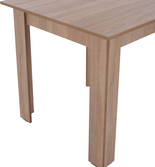 Kelvin Tisch Küche Holz Sonama Oak 80x80x77cm