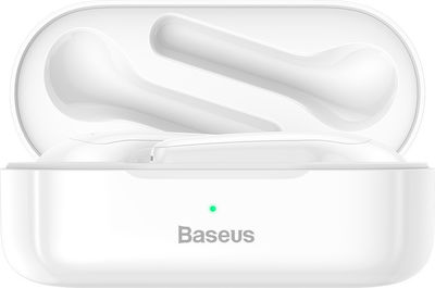 Baseus Encok W07 In-ear Bluetooth Handsfree Earphones with Charging Case Whitά