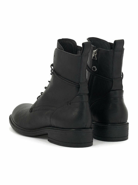 Catria A Leder Stiefeletten Damen Schwarz