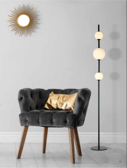 Zambelis Lights LED Floor Lamp H160cm. Black