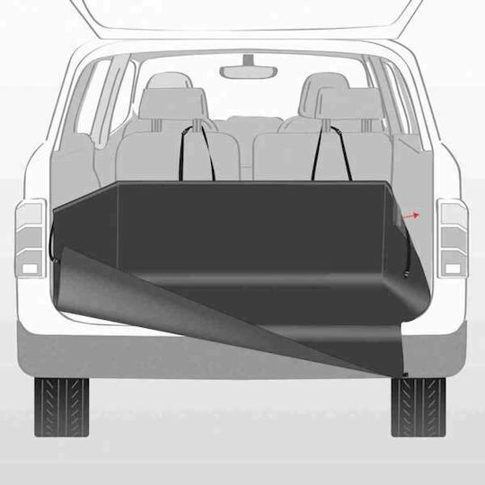 Trixie Protective Trunk Cover Trunk Cover Car for Dog 164x125cm Black Black
