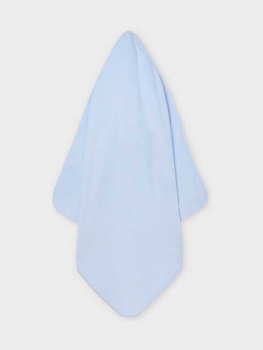 Mayoral Hooded Baby Bath Towel Light Blue