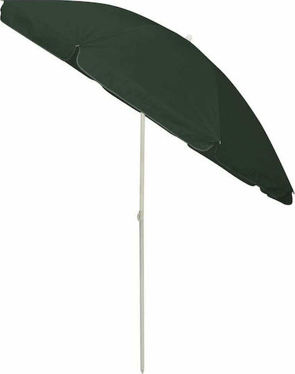 vidaXL Strandsonnenschirm Durchmesser 2.4m mit UV Schutz Green