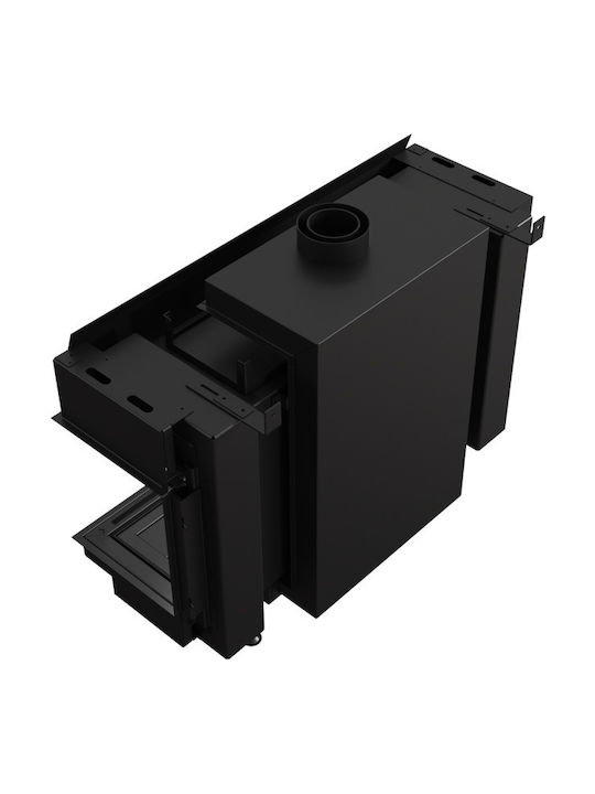 Kratki Leo P 100 G31 37 MBAR Ενεργειακό Τζάκι Αερίου 9.2kW Δεξιά Γωνία με Σταθερή Πόρτα