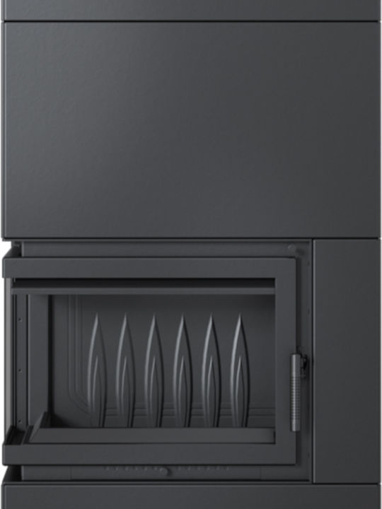 Kratki Simple Box L S Ενεργειακό Τζάκι Ξύλου 8kW Αριστερή Γωνία με Ανοιγόμενη Πόρτα Black Kratki Simple Box L S Ενεργειακό Τζάκι Ξύλου 8kW Αριστερή Γωνία με Ανοιγόμενη Πόρτα Black