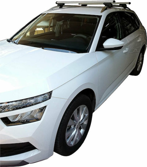 Menabo Aluminum Car Roof Bars for Skoda Kamiq Set with Roof Rack Legs