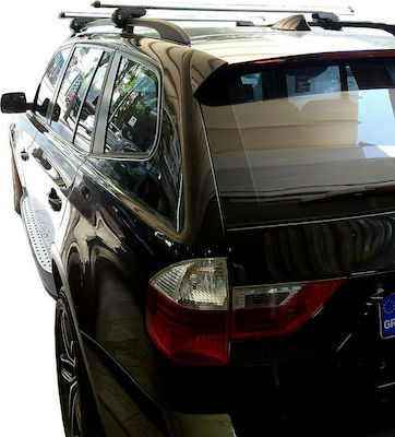 Menabo Μπάρες Οροφής Αλουμινίου για BMW X3 (E83) 2003-2010 (Σετ με πόδια και κλειδαριά)