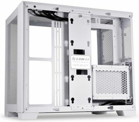 Lian Li O11 Dynamic Mini Gaming Middle Tower Carcasă Calculator cu Fereastră Laterală Albă ca Zăpada