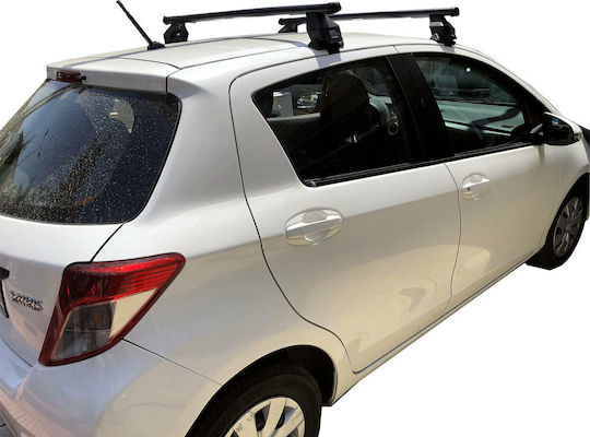 Menabo Метални Таванни Стелки За Автомобил За Toyota Yaris 5D 5D 2011+ С Крака За Покривен Багажник И Заключване Черни МП.TYARIS.05