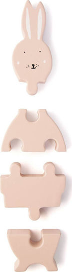 Ξύλινο Παιδικό Puzzle Σφηνώματα Mrs Rabbit 4pcs Trixie